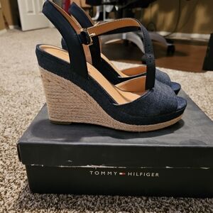 TH Platform Denim Sandals